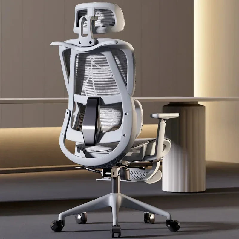 Gaming Chair Office Desk Ergonomic Computer Adjustable Armrests 3D Headrest Chair Lift Chair Back  Can Tilt Back with Foo Pedals