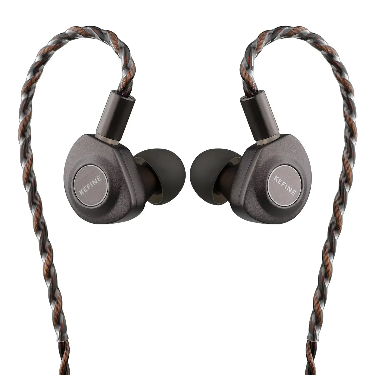 KEFINE Delci 10mm DLC+PU Diaphragm Dynamic Driver Hifi Wired IEM Earphones with CNC Metal & Detachable 0.78mm 2pin 3.5mm Cable