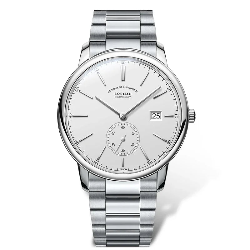 Reloj BORMAN BM3817 TOP nuevo de 42 mm, reloj de lujo para hombre, automático mecánico, cristal de zafiro, ultrafino, impermeable 50M, con subesfera
