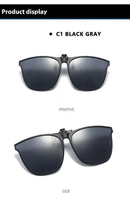 Polarized Rimless Men Clip On Sunglasse Glasses Narrow Clip-on Lenses Women Anti-glare Sunglasses UV400 Goggles New In