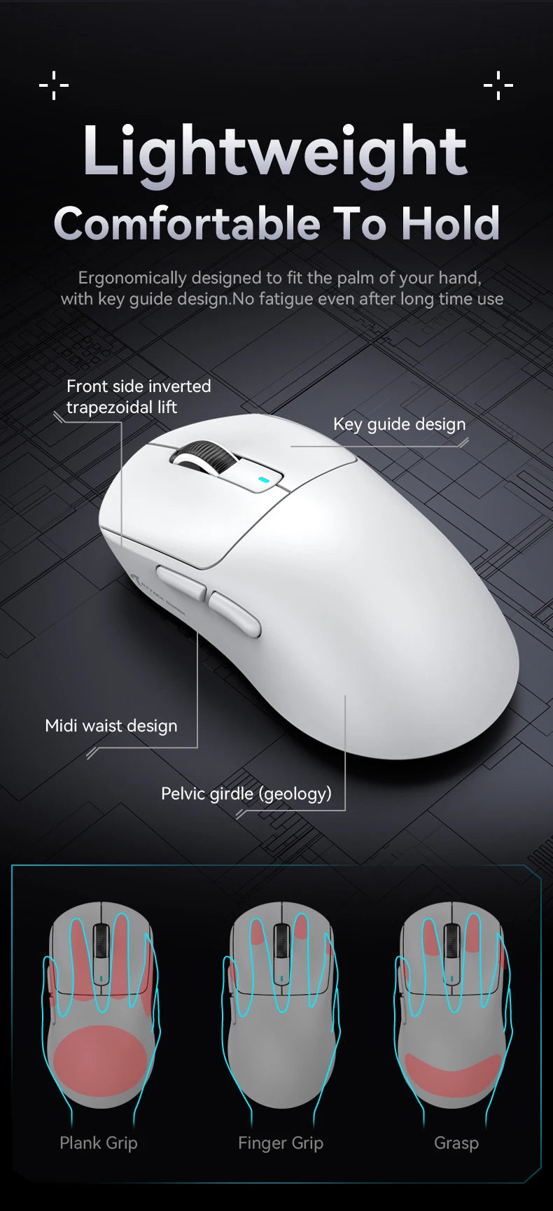 ATTACK SHARK X3/X3PRO 4K/8K Wireless Gaming Mouse, 26K DPI, Tri-Mode (Wired/2.4GHz/BT5.2), Lightweight, PAW3395 Sensor For Gamer