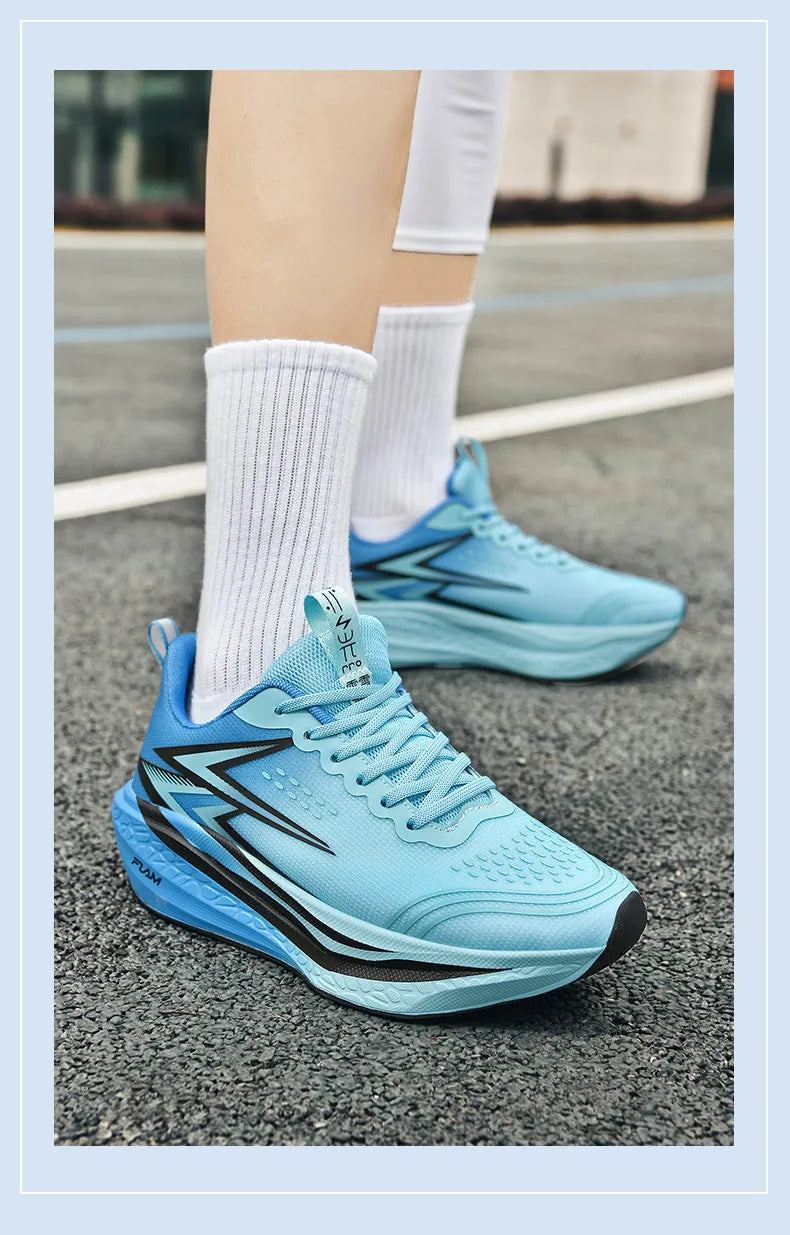 Sports Running Shoes Specialty Marathon Men Breathable Lightweight Carbon Board Women's Comfortable Athletic Nonskid Sneakers