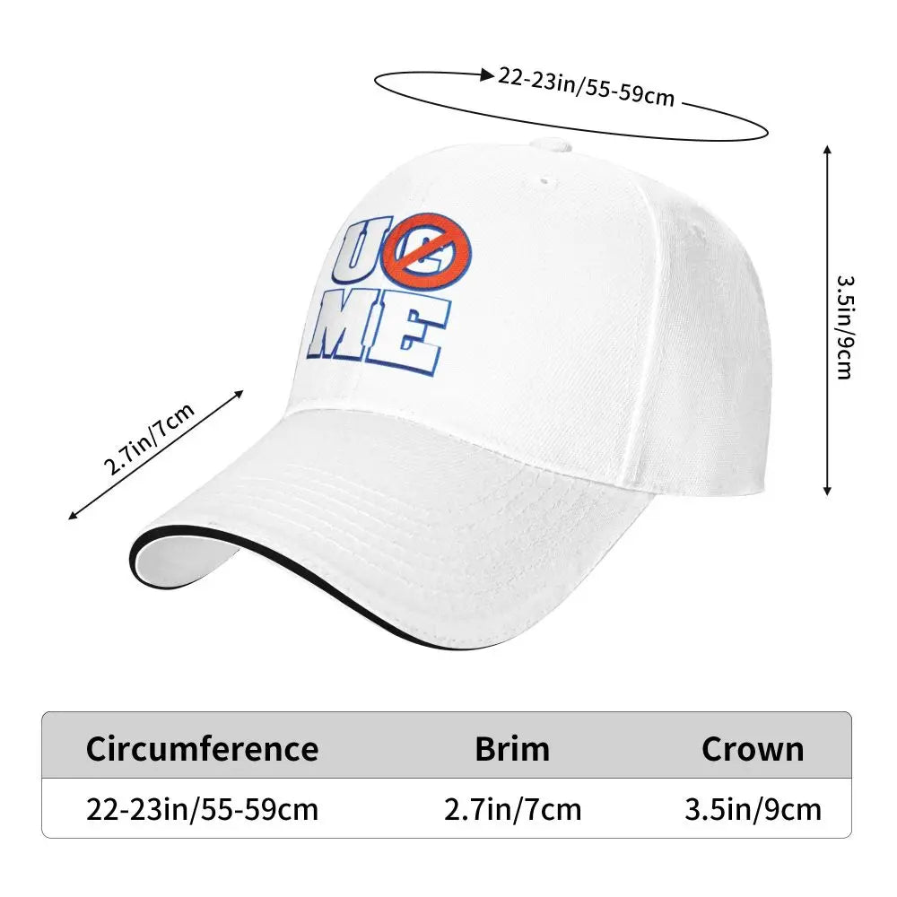 Yellow Wrestling Cena John White Custom Baseball Caps For Mens Unisex Male Beach Sunscreen Hat Snapback Cap