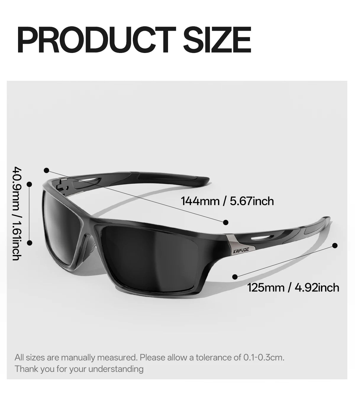 KAPVOE Outdoor Polarized Fishing Sunglasses Beach Ocean Sea Fishing Cycling UV400 MTB Sunglasses Bicycle Sports Hiking Eyewear