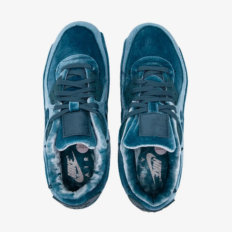 Nike Authentic Air Max 90 Blue Velvet Women's Air Cushion Sports Shoes DO2194-001