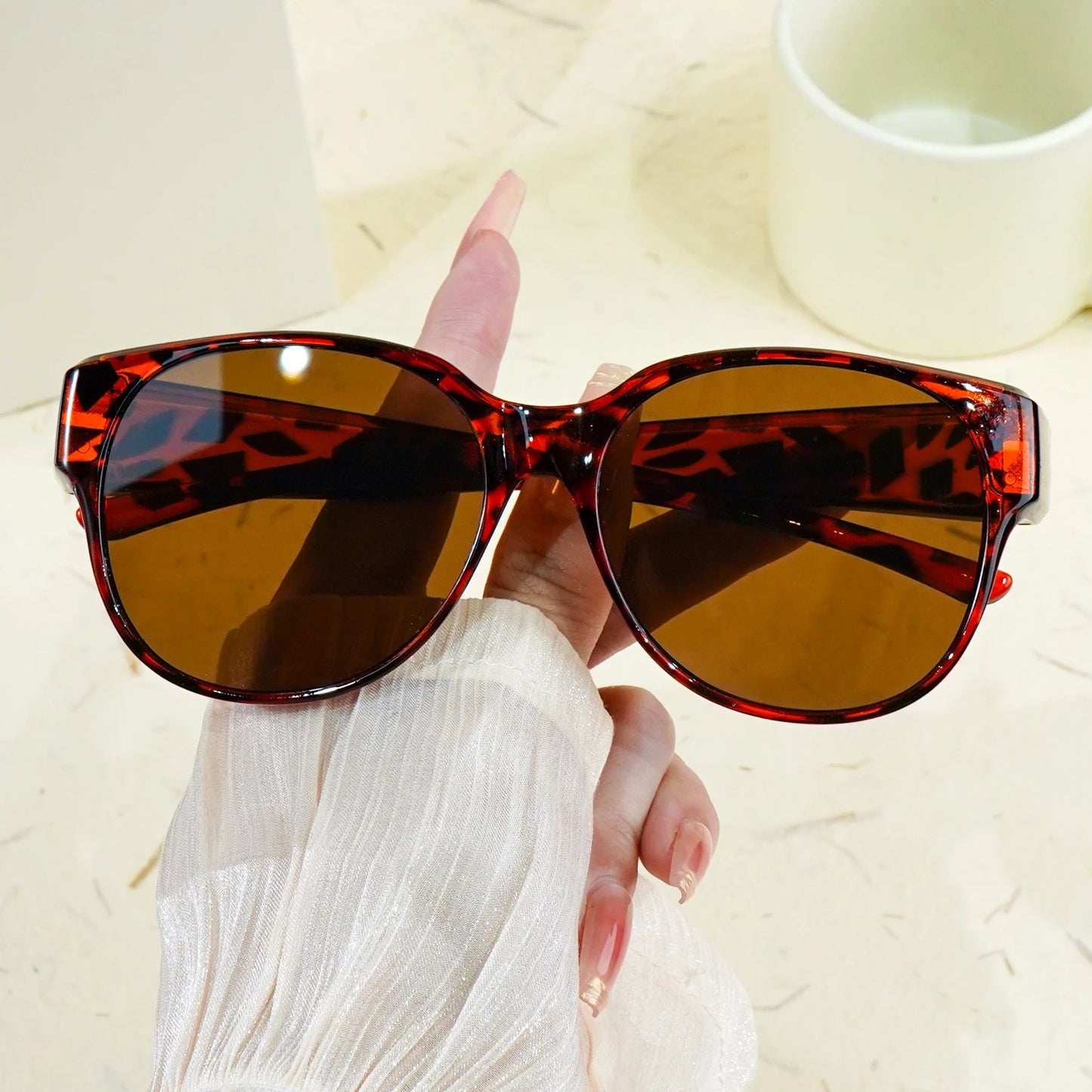 Fit Over Oversized Glasses Fashion Glasses, Perfect Daily Wear, Photo Props, and Gift for Birthday, Valentine's Day