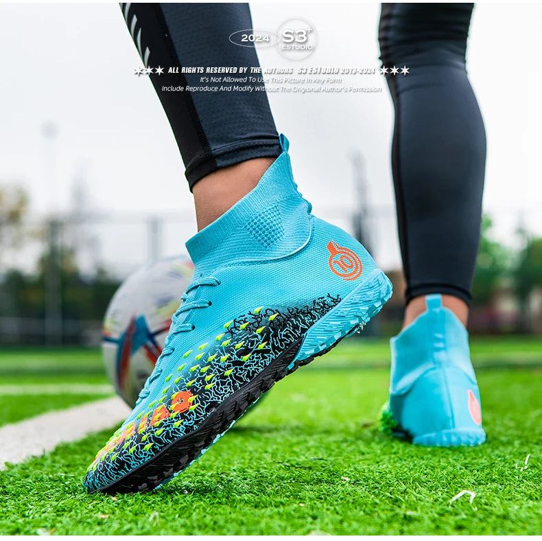 Chuteiras profissionais de futebol para homem, originais, para futebol indoor, relva e treino TF/FG