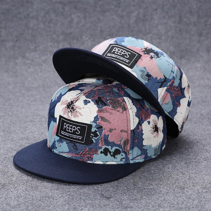 Men's Letter Embroidery Tide All-Match Flat Brim Baseball Cap Ladies Summer Hip-Hop Hat Outdoor Shade Adjustable Peaked Cap