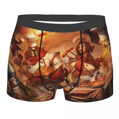 Ornn League of Legends LOL MOBA-spil Underbukser Åndbare trusser Herreundertøj Sexede shorts Boxershorts