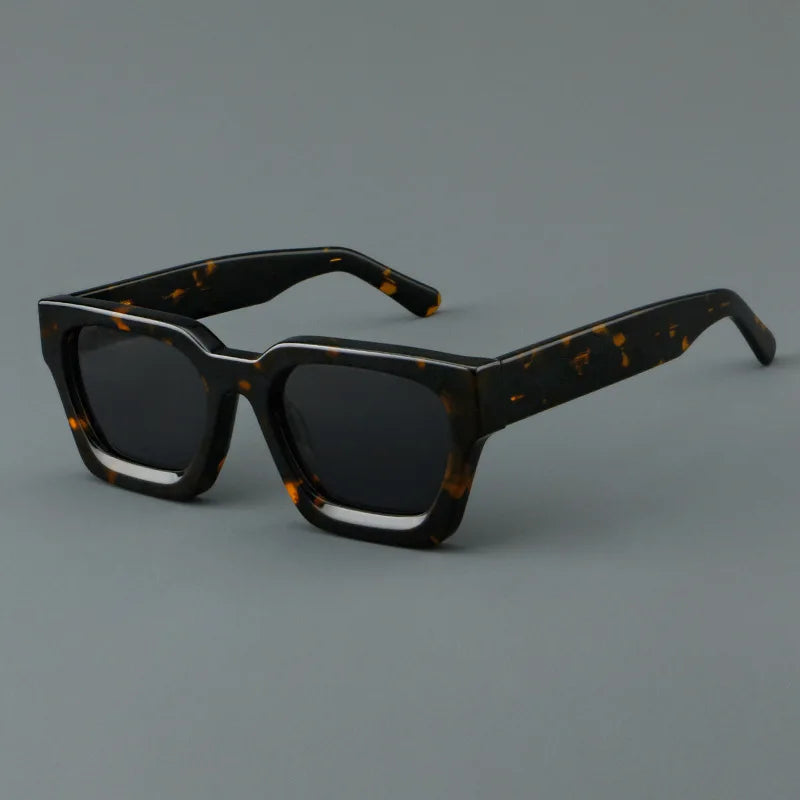 Luxury Acetate Frame Sun Glasses Rectangle Polarized Sunglasses Fashion Design High Quality UV400 Outdoors Eyewear Men Women