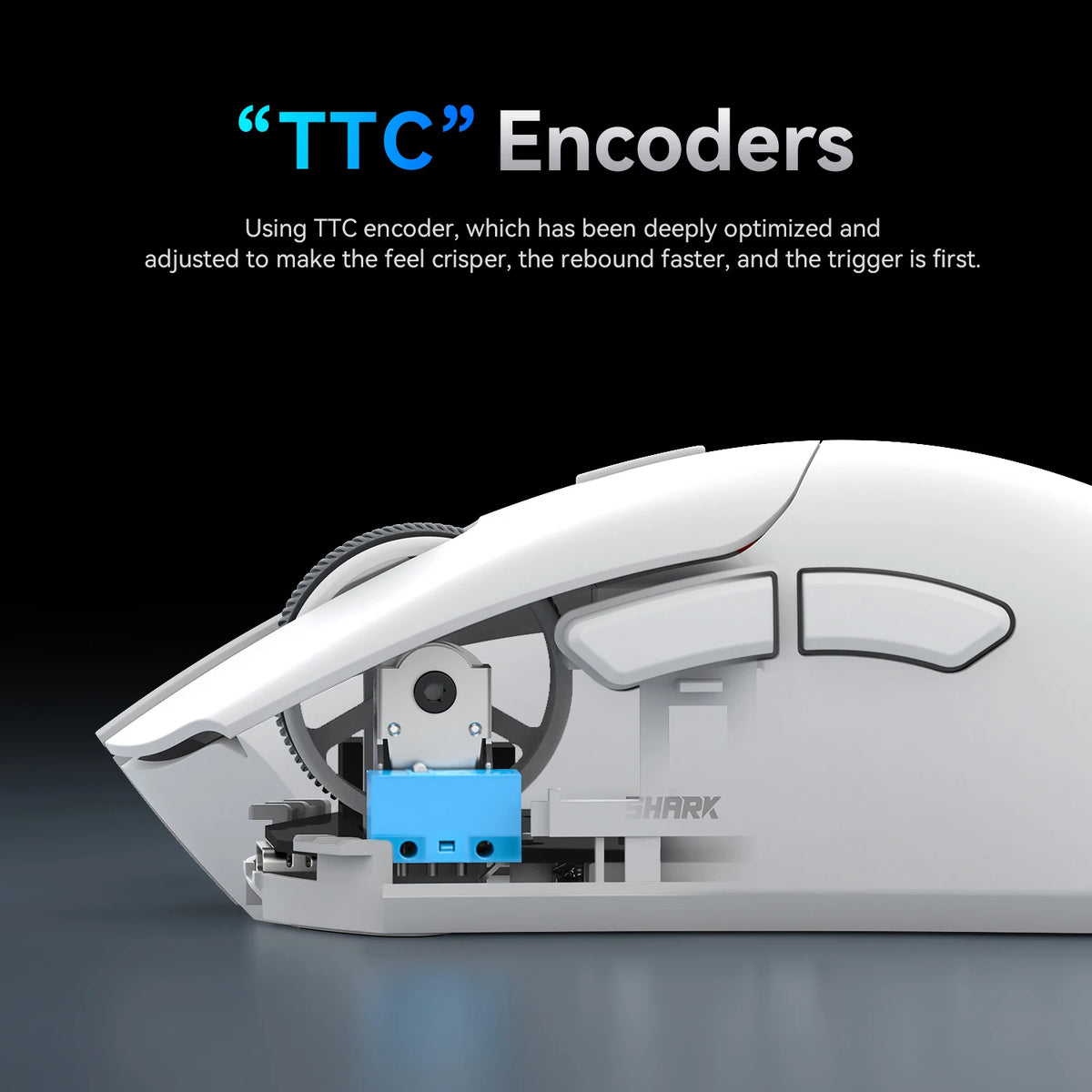ATTACK SHARK R1 Tri-Mode Gaming Mouse, 18,000 DPI PixArt PAW3311 Wireless Gaming Mouse, 59g Ultralight Gaming Mouse for PC, Mac & Laptop