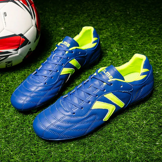 KELME FG Soccer Shoes Original Cow-Skin Sneakers Men Professional Grass Non-Slip Sports Training Football Boots ZX80011018