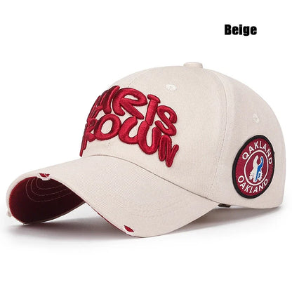 New Fashion Outdoor Sport Baseball Cap Unisex Men and Women Universal Letter Embroidery Adjustable Snapback Hat