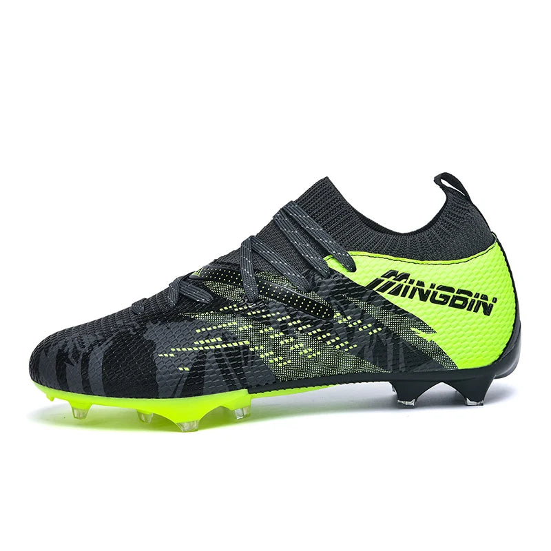 Turf Soccer Cleats Professional Men Football Boots Breathable Mesh Youth Soccer Shoes Anti Skid Male Sneakers Society Chuteira