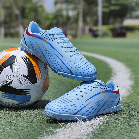Professional Turf Soccer Shoes Men Cleats Non-Slip Training Football Shoes Boys Artificial Grass Breathable Athletic Soccer Shoes