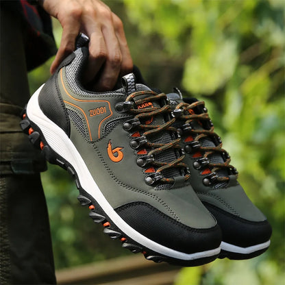 Men's leather casual shoes, sneakers for men, spring, autumn, winter shoes, lightweight tennis walking shoes for men