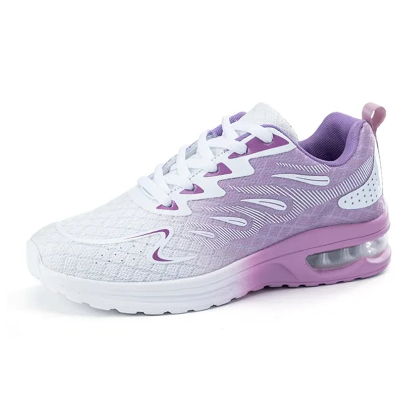 Damen-Sneaker Laufschuhe Damenmode mit Luftkissen und atmungsaktivem Mesh – Tennis- und Sportschuhe