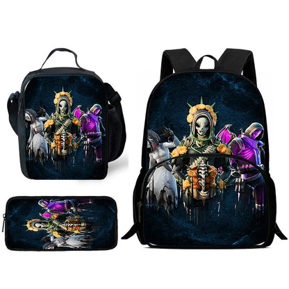 Set scuola classico FortniteS per bambini: zaino, borsa pranzo e astuccio, borse scolastiche capienti per bambino e bambina, idea regalo perfetta