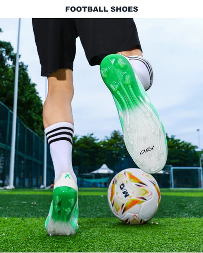 New Men's Soccer Shoes Match Football Boots Non-Slip Boys High-Quality Outdoor Sneakers Grass Cleats Hot-Selling High-Top Light
