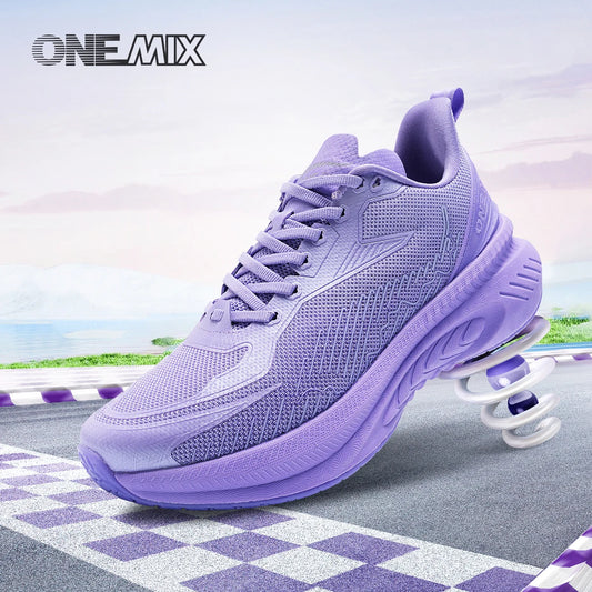 Onemix New Original Men’s Running Sports Shoes Shock Absorption Soft Lightweight Breathable Mesh Non-Slip Cushioning Sneakers