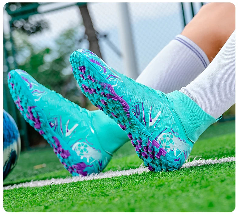 Novas Chuteiras de Futebol Profissionais para Homem, Antiderrapantes, Unissexo, Respiráveis, para Futsal e Desporto, Ultraleves, Drop Shipping