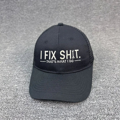 Unisex Embroidery I Fix Shit That's What I Do Mechanic Baseball Cap Repairman Dad Hat Outdoor Activity And Daily Fashion Wear