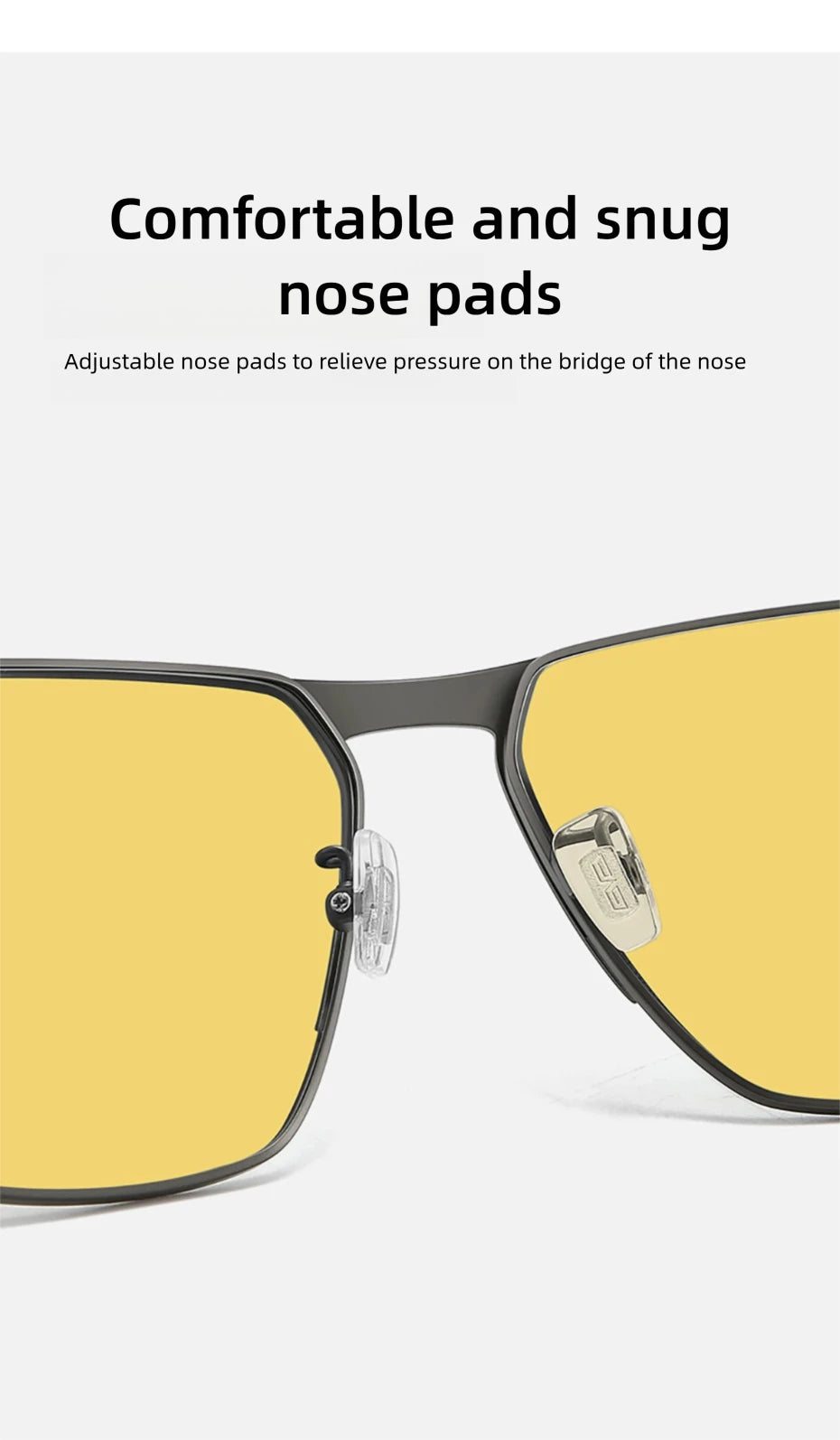 CAPONI Top Quality Night Vision Sunglasses For Men Women Carbon Fiber Frame Square Glasses UV400 lenses Goggles BSYS28964