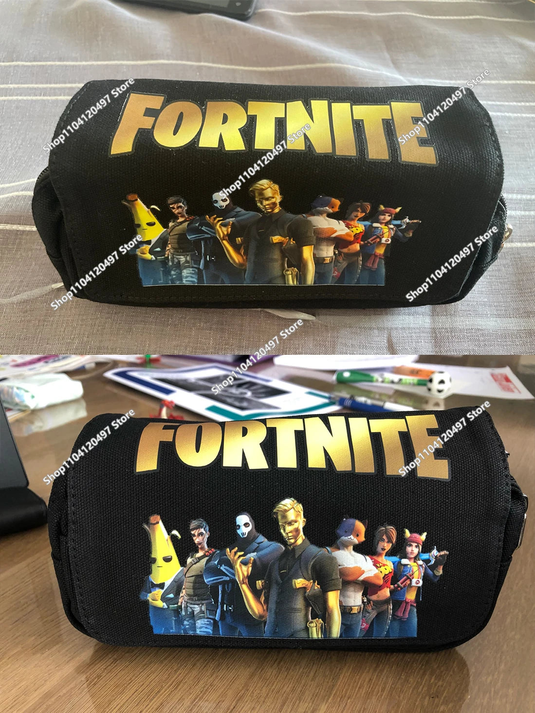 Astuccio Fortnite per studenti, grande capacità, astuccio portapenne per bambini, giocattoli, borsa portapenne, materiale scolastico, custodia per cancelleria, regali gaming per ragazzi