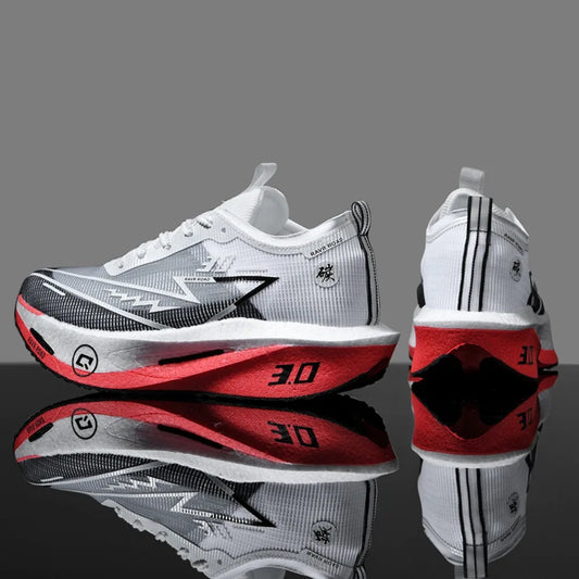 Running Shoes with Specialty Carbon Plate, Marathon Men’s Sports, Breathable, Lightweight, Comfortable Women’s Athletic Non-Slip Sneakers