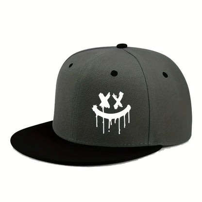 Halloween Themed Outdoor Event Truck Driver Hat Flat Adjustable Brimmed Baseball Caps Unisex Hip-Hop Hats Fashionable Headwear