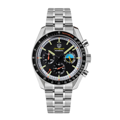 Relógio Masculino Watchdives New Wd1863 Quartz VK63 Chronograph, Safira Abaulada, Impermeável, 39Mm, Aço, Marca Premium, Luxo Business