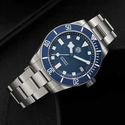 San Martin SN0121TD Titanium Diving Watch ST2130 Automatic Movement Watches Grade5 Titanium 120 Click Waterproof 300m Wristwatch