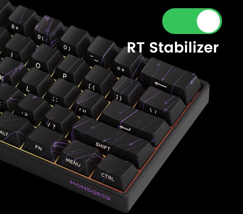Tastiera gaming meccanica Akko MonsGeek FUN60 Ultra con switch magnetici, 60%, Rapid Trigger 8K HE/TMR, tastiera gamer personalizzata in alluminio