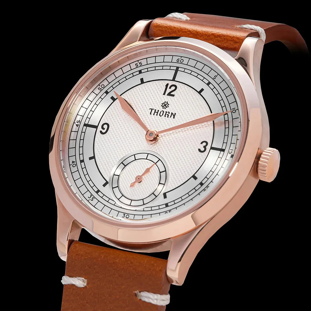 Thorn T001 Quartz Watch Fashion Sapphire Waterproof Grilled Men Watch VD78 Movement 316L Stainless Steel Business Luxury Watch