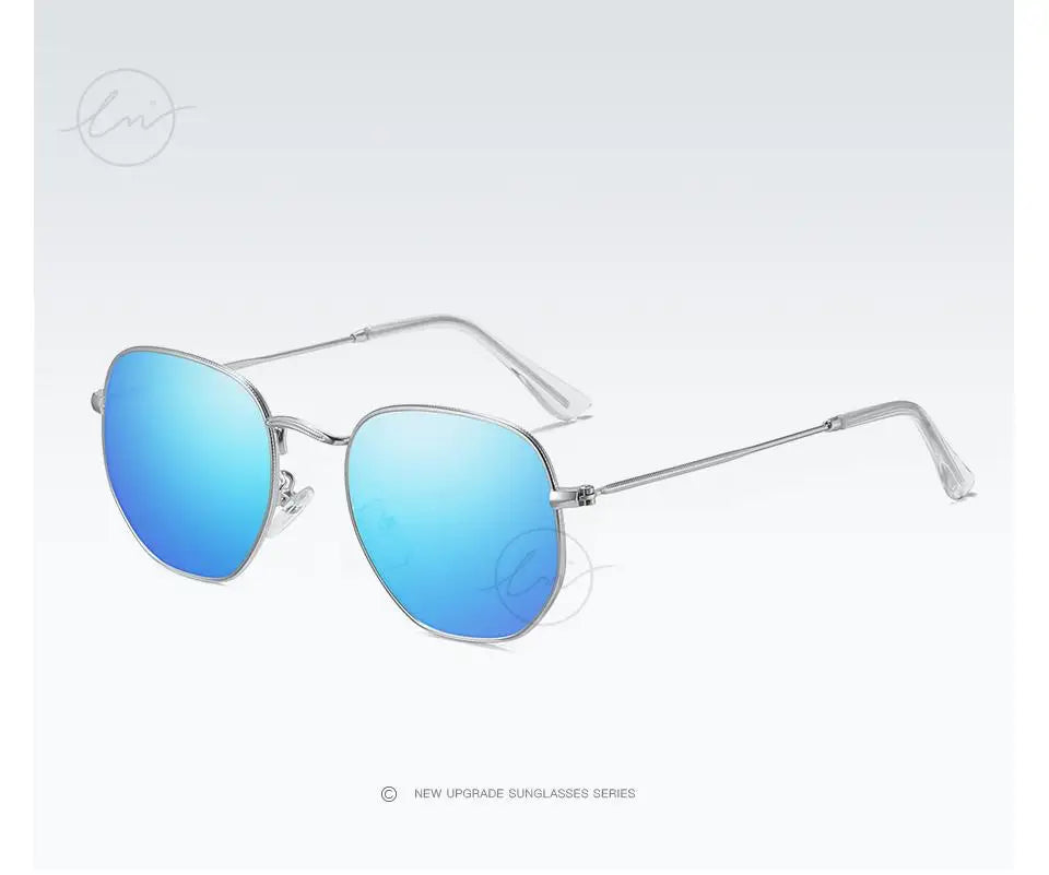 LM New Fashion Women Hexagon Sunglasses Men Retro Polarized Driving Coating Mirror Sun Glasses Goggle UV400 Eyewear gafas de sol
