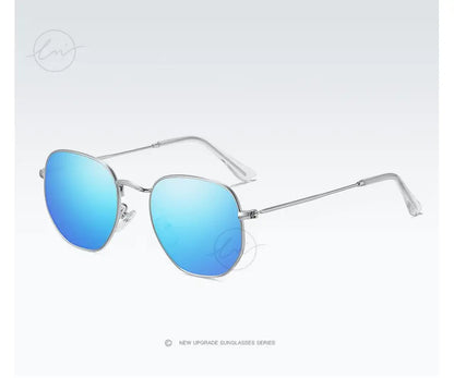 LM New Fashion Women Hexagon Sunglasses Men Retro Polarized Driving Coating Mirror Sun Glasses Goggle UV400 Eyewear gafas de sol