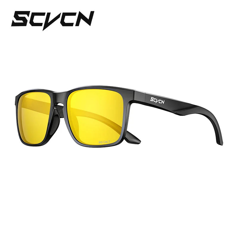 SCVCN Polarized Hiking Eyewear Fishing Sunglasses Cycling Glasses Fashion UV400 Bike Men MTB Sports Bicycle Glasses Outdoor