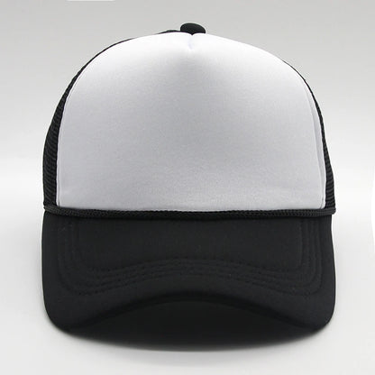 5 panel Trucker Caps Men Women Plain Blank Foam Mesh Baseball Cap With Rope Summer Breathable Outdoor Sport Sun Visor Hats