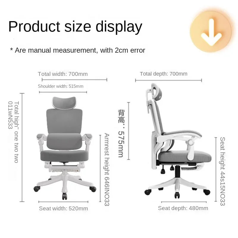 Ergonomic Mesh Office Chair with Lumbar Support, High Back Computer Desk Chair, Adjustable Comfortable Office Chair for Work, Gaming & Study