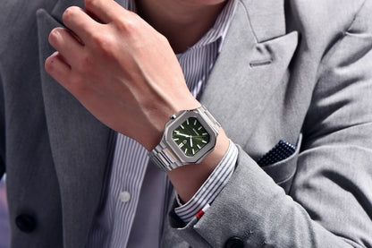 2026 New PAGANI DESIGN Square Quartz Luxury Watch for Men AR Sapphire Mirror Japan Movt Man Watch Luminous 316L All Steel Watch