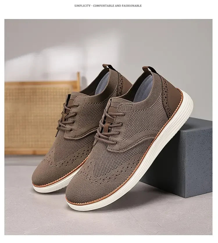 Mocasines deportivos de malla para hombre, calzado antideslizante de corte bajo, zapatos casuales deportivos, superventas, zapatos de diseño 2025