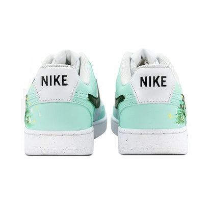 Custom Sneakers Nike Court Vision 1 "Mint Gorgeous" Huiya Handcrafted High Street Campus Non-Slip Men's Sneakers