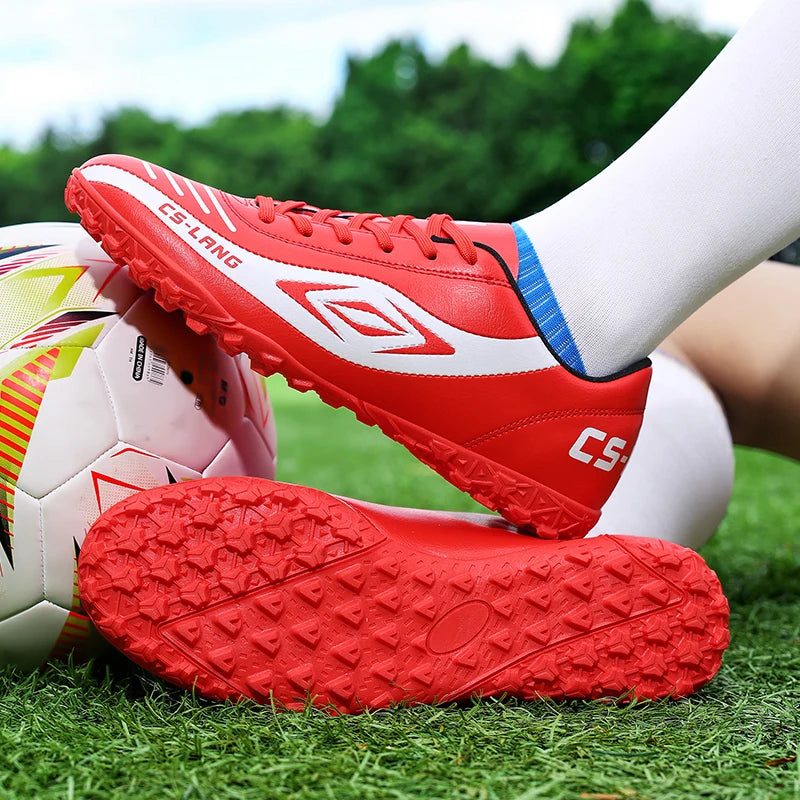 New Men’s Football Boots Grass Cleats Soccer Shoes Match Adult Indoor Ultralight Non-Slip Boys Futsal Sport Turf Comfortable