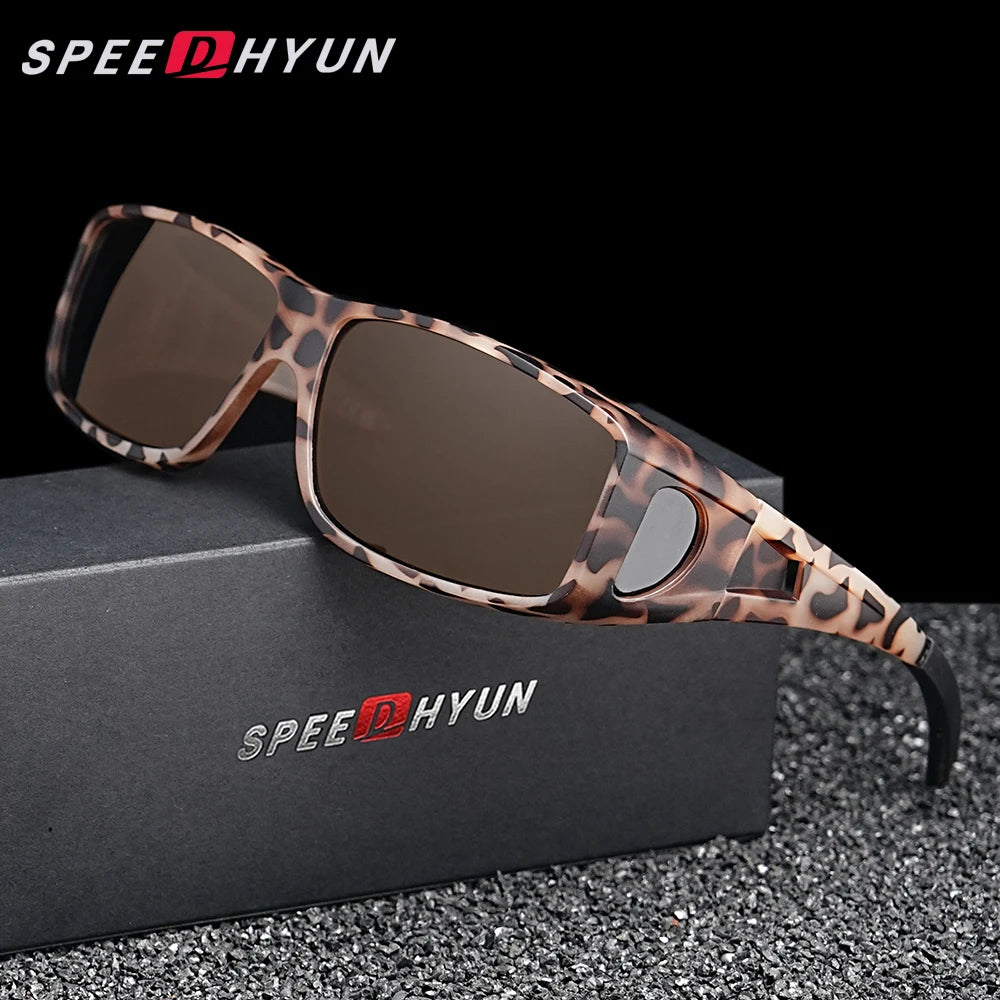 SPEEDHYUN Fit Over Wrap Sunglasses Men Women Anti Glare Night Vision UV400 Protection Driving Sport Protective Glasses Eyewear