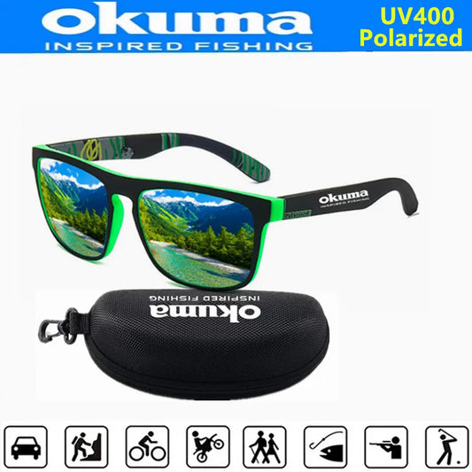Okuma Polarized Sunglasses UV400 for Men and Women Outdoor Hunting, Fishing, Driving Bicycles, Sunglasses Optional Box