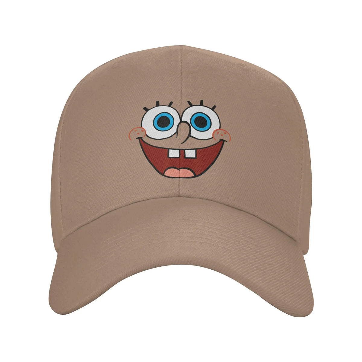 Cappellino da baseball Spongebob con grande volto sorridente, modello "Sun", stile retrò "Trucker" primaverile y2k per coppie, donne, tennis, skate e baseball