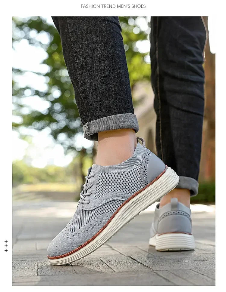 Mocasines deportivos de malla para hombre, calzado antideslizante de corte bajo, zapatos casuales deportivos, superventas, zapatos de diseño 2025