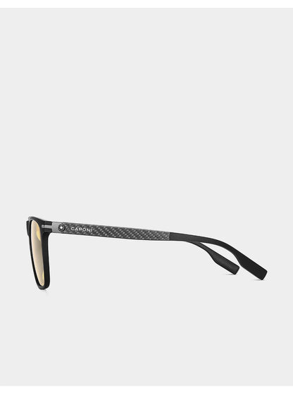CAPONI Night Vision Men Sunglasses Original Designer High Quality Carbon Fiber Yellow Sun Glasses Photochromic Eyewear BSYS24716