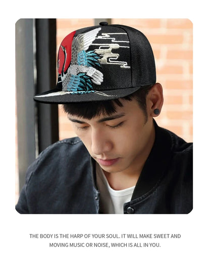 China Chic Pattern Embroidered Baseball Hats Breathable New Unisex Ethnic Style Peaked Caps Versatile Sunshade Hip Hop Fashion