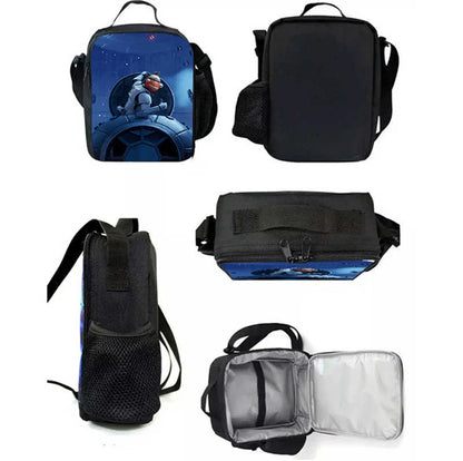 Sacos de Almoço para Crianças, Sacos de Piquenique Escolar Cartoon Fort-nite para Meninas e Meninos, Sacos de Almoço Térmicos para Crianças, Portáteis e Leves